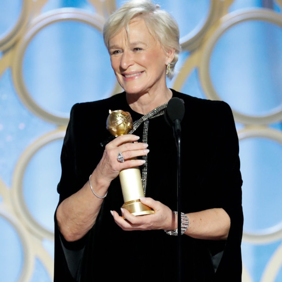Glenn Close Gets Standing Ovation for Empowering Golden Globes Speech